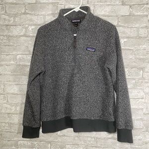 Patagonia Dark Gray quarter Zip Fleece Pullover size medium outdoor gorpcore